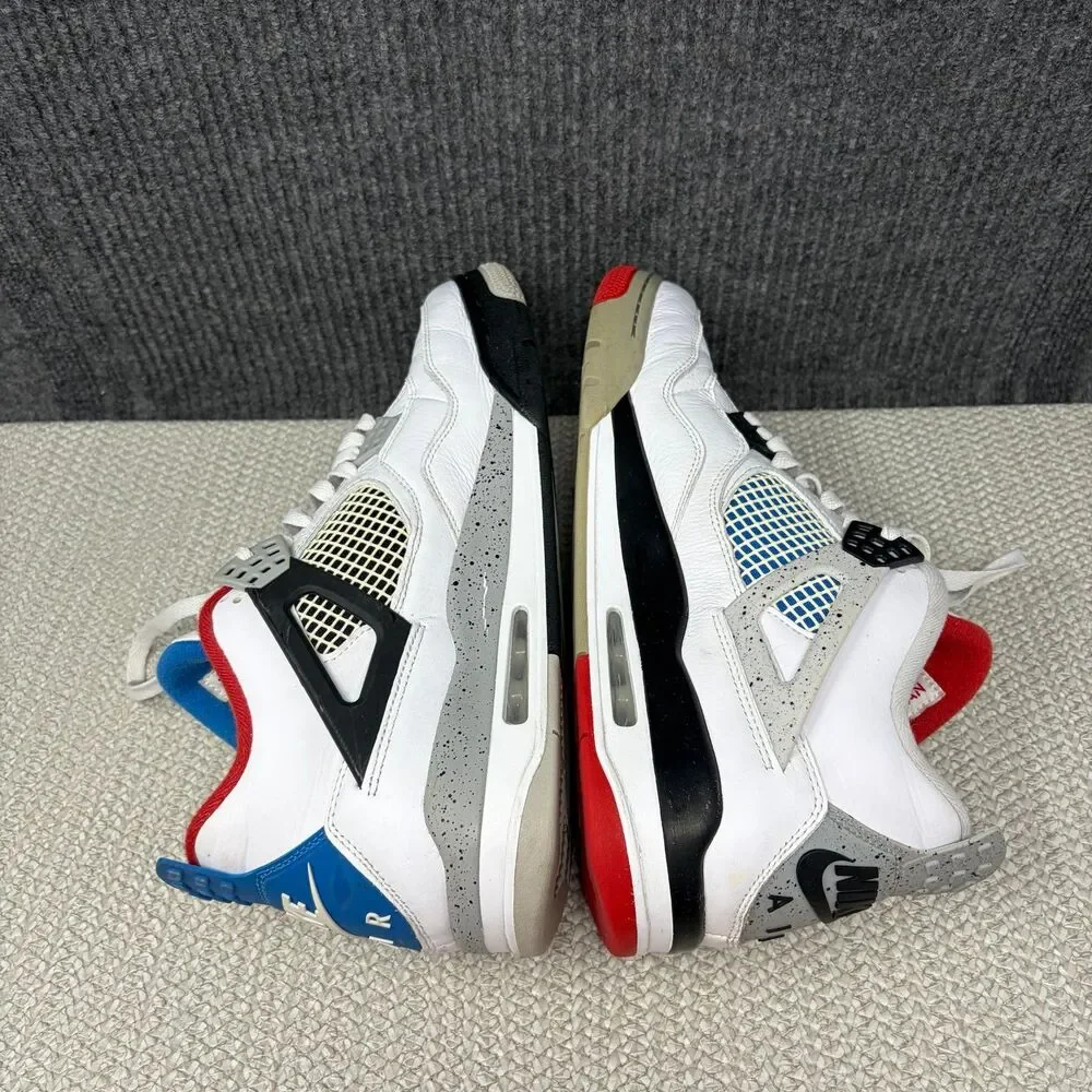 Nike Air Jordan 4 Retro SE What The White Blue Red Men’s Size 12 CI1184-146